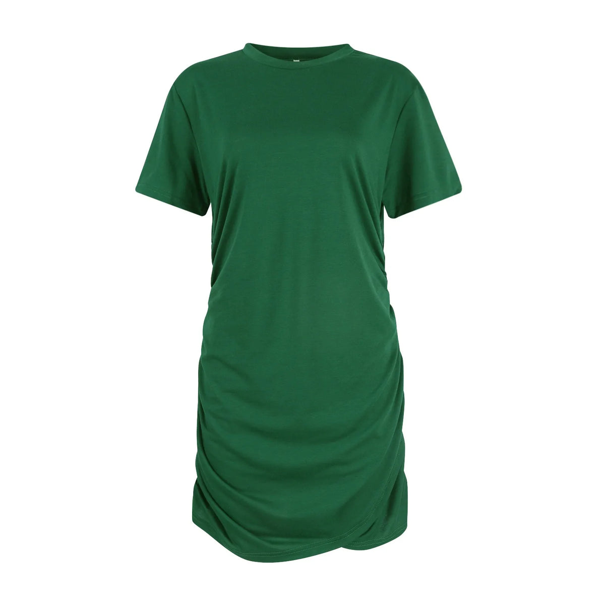 Robe Bodycon Femme Courte | Uni Col Rond Manches Courtes | Coupe Ajustée Sexy Casual | Été