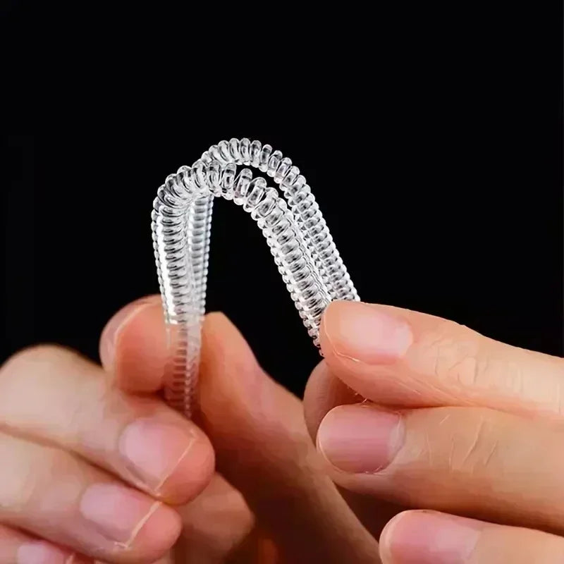 Adjust Invisible Ring Size Reducer Tools Spiral Spring Based Rings Adjust Transparent Tightener Resizing Tools Jewelry Guard