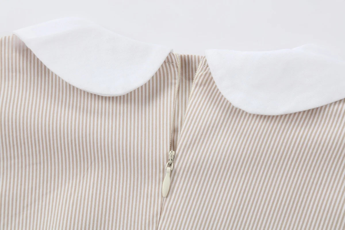 AP SS26 Friday Night Pinstripe Collection Kids Boys Girls Cotton Striped Maxi Dress Shirt Baby Set Family Matching Clothing