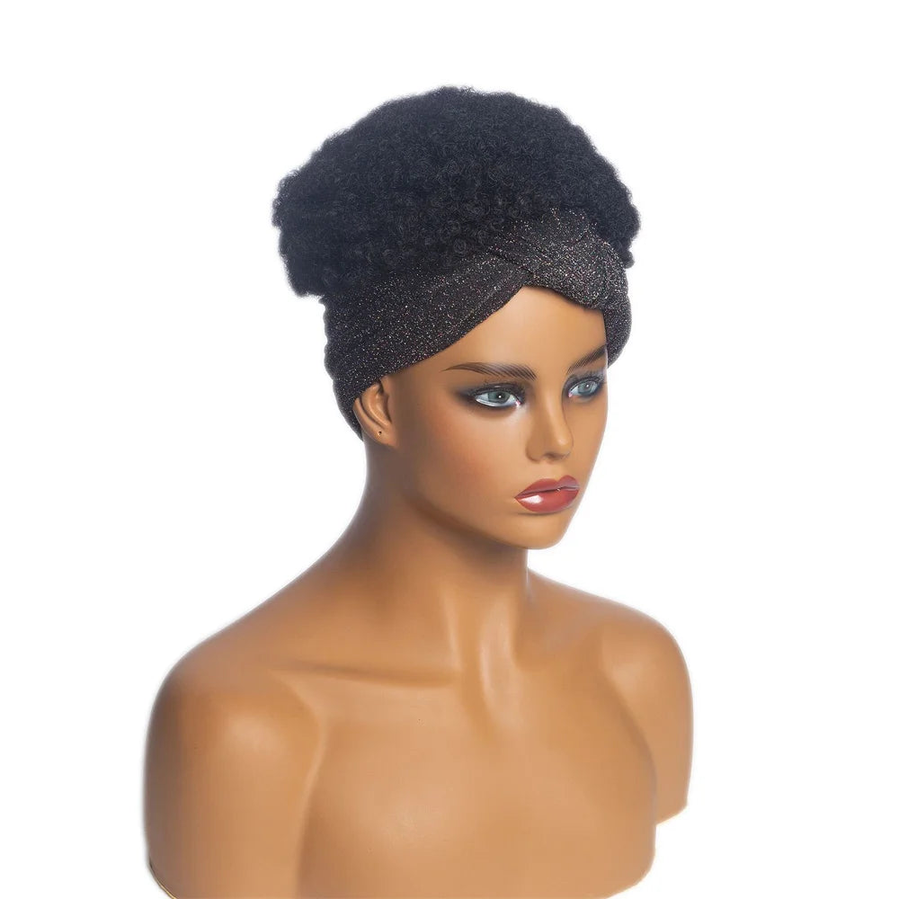 Perruque Headband Tresses Africaines Synthétique | 3 Brins | Queue de Cheval | Couvre-Cheveux | Fibre | Femme