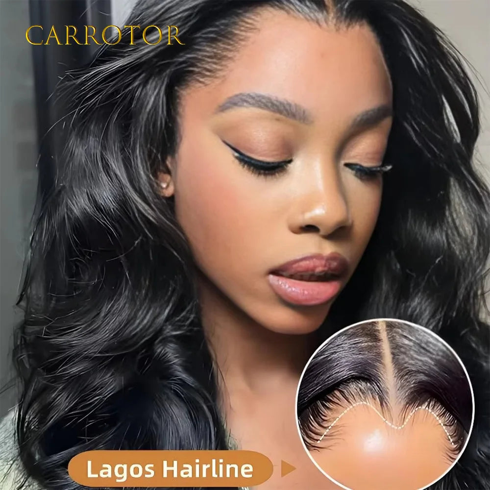 Perruque Lagos Hairline Loose Deep Wave | 13x4 Lace Invisible | 250% Densité | Glueless | Pré-Pluçuée | Femme