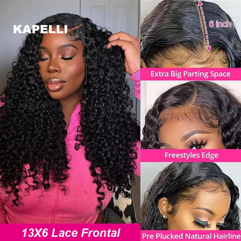 Perruque Birmane Curly 3C4A | 280% Haute Densité | HD Lace 13x4 & 13x6 | Cheveux Bruts Brésiliens | Femme