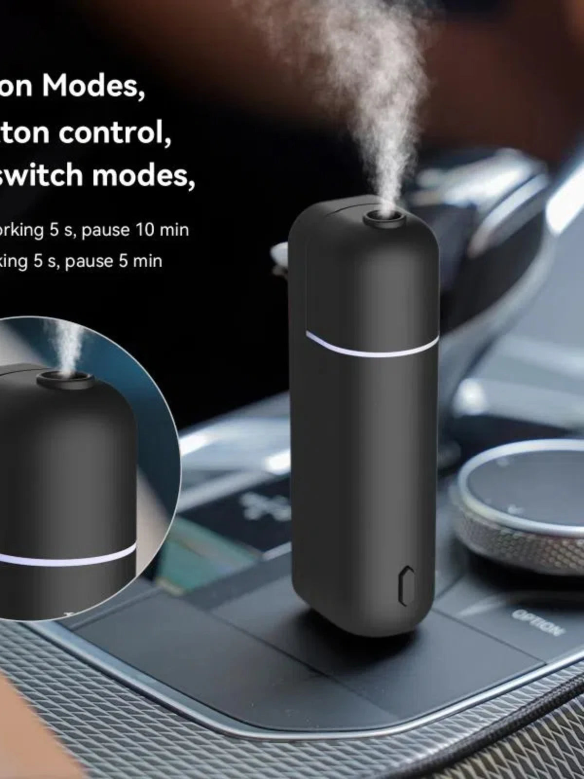 Car Air Freshener Perfume Vent Clip Electric Aroma Diffuser Cordless with 6 Scents Small Portable Gifts Essential Oil Diffuser