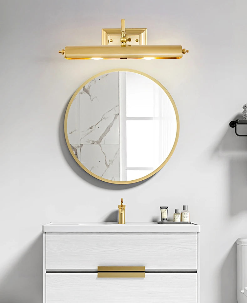 Applique Murale LED Rétro | Lumière Miroir Salle de Bain & Coiffeuse | Fer Forgé | E14