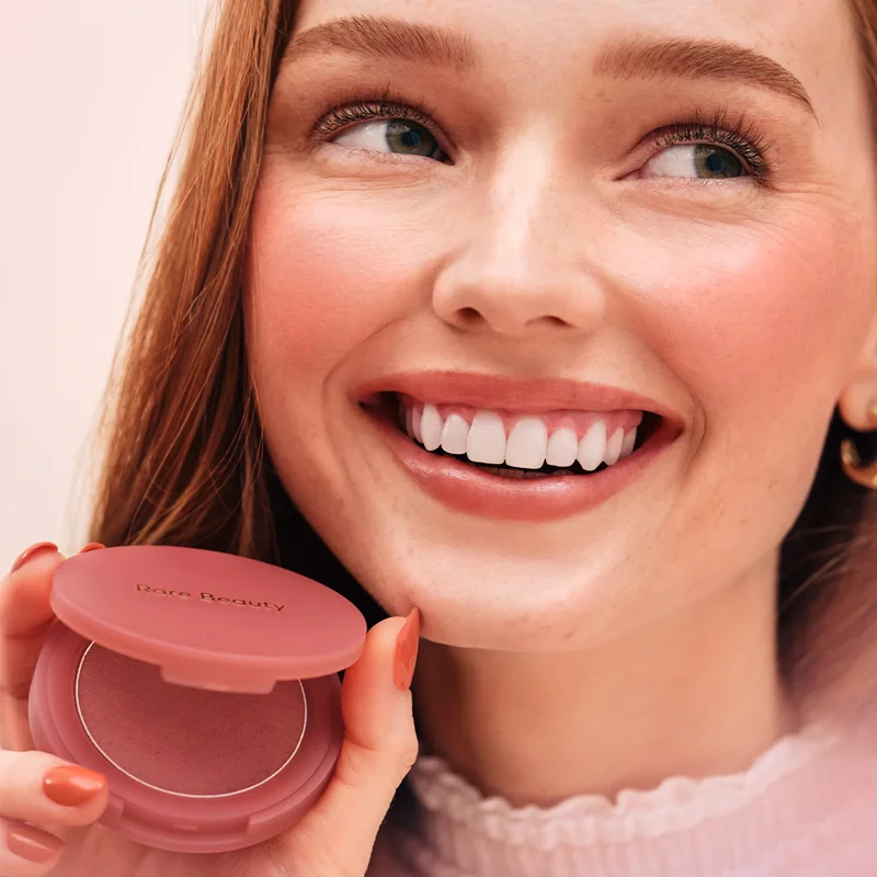 Rare Beauty Glitter Jelly Blush Cream Lasting Velvet Texture Natural Non Sticky Lightweight All Day Wear Facial Beauty Make Up