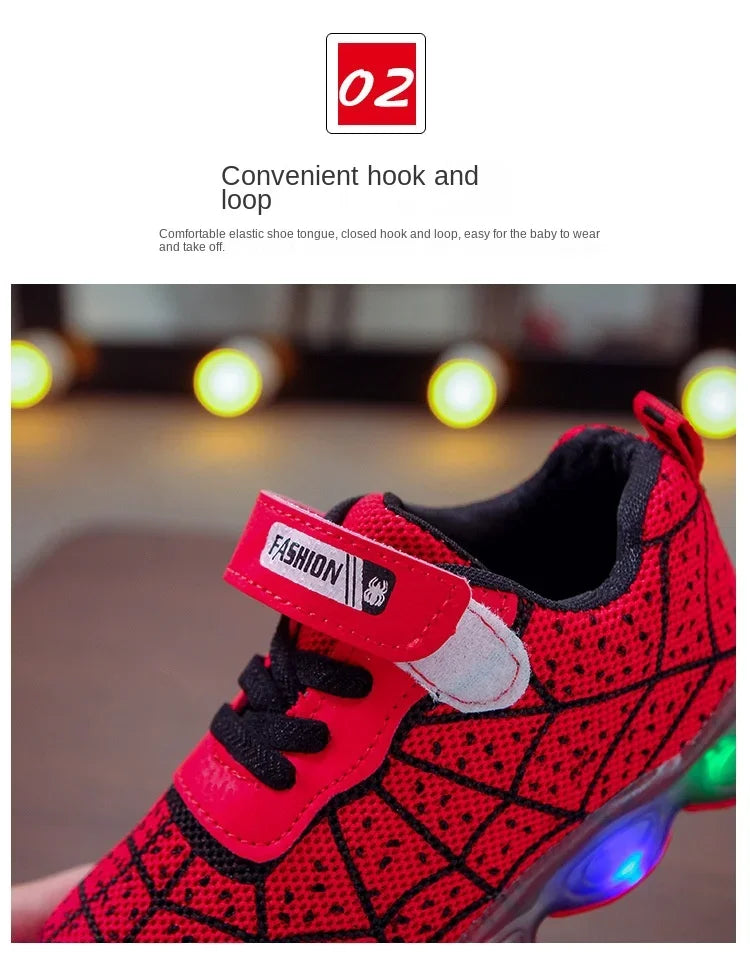 Children's Cartoon Sneakers 2026 Boys New Casual Sport Shoes Spring Summer Breathable Student Shoes Kids Casual Shoes for 1-12 Y