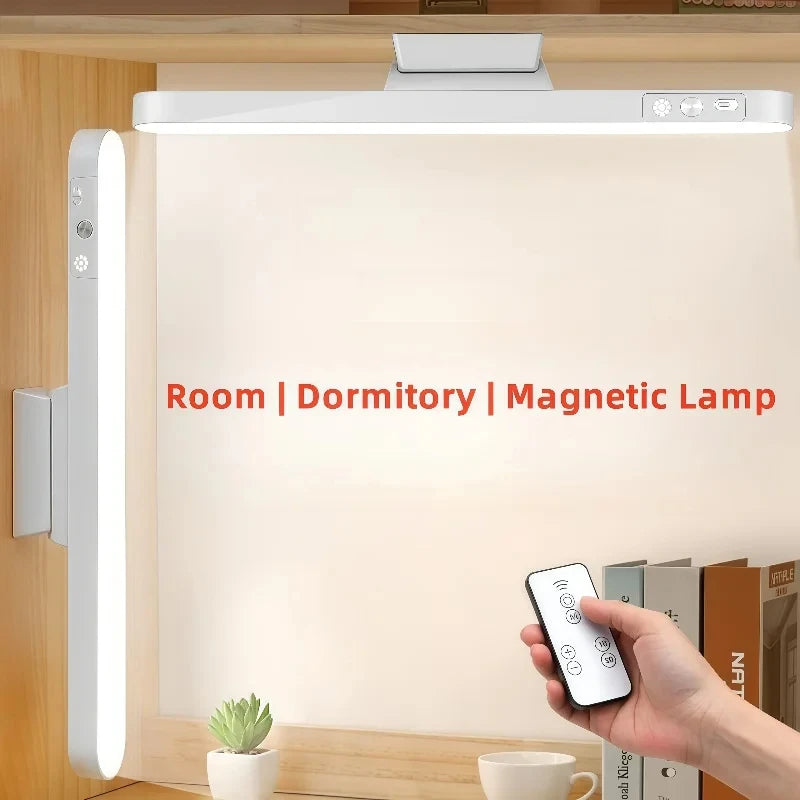 Lampe LED Magnétique Suspendue Rechargeable USB | 3 Couleurs Dimmable | Lecture, Placard & Armoire