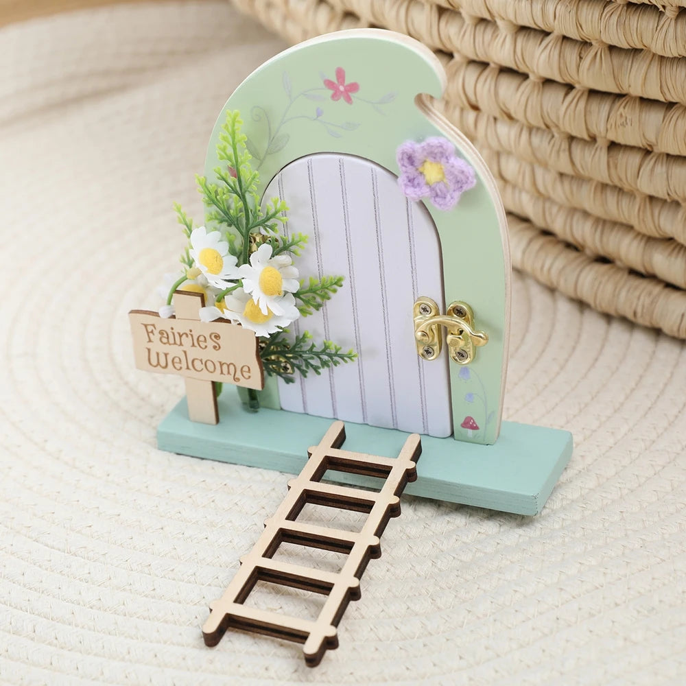 Porte Miniature Fée en Bois | Décoration Chambre Enfant & Jardin | Accessoire Conte de Fées