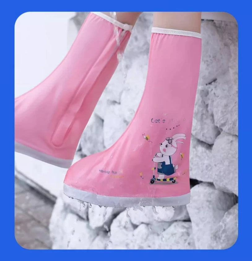 Couvre-Chaussures Pluie Enfant | Imperméable Maternelle | Grand Format | Réutilisable