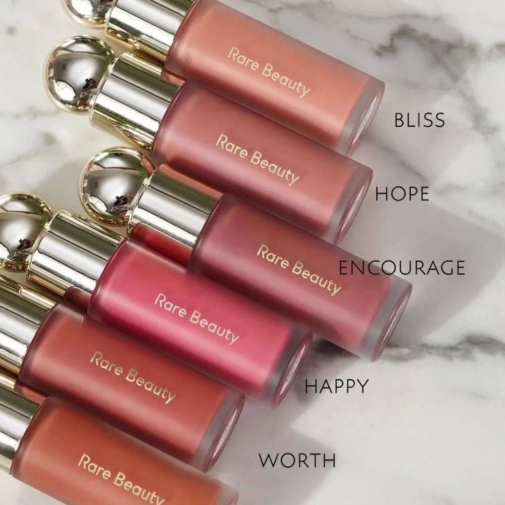 Rare Beauty Love Encourage Believe Virtue Hope Grateful Happy Joy Lucky Worth Blush Plump Seamless High-impact Weightless Makeup