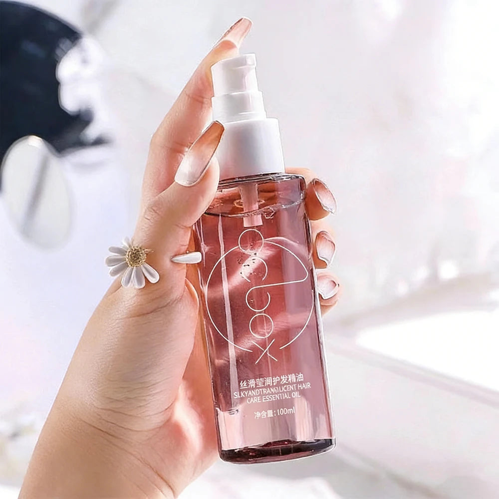 100ml Hair Care Essential Oil Nourishing Repair Dry Frizzy Hair Smooth Shiny Soften Hair Serum for All Hair Types