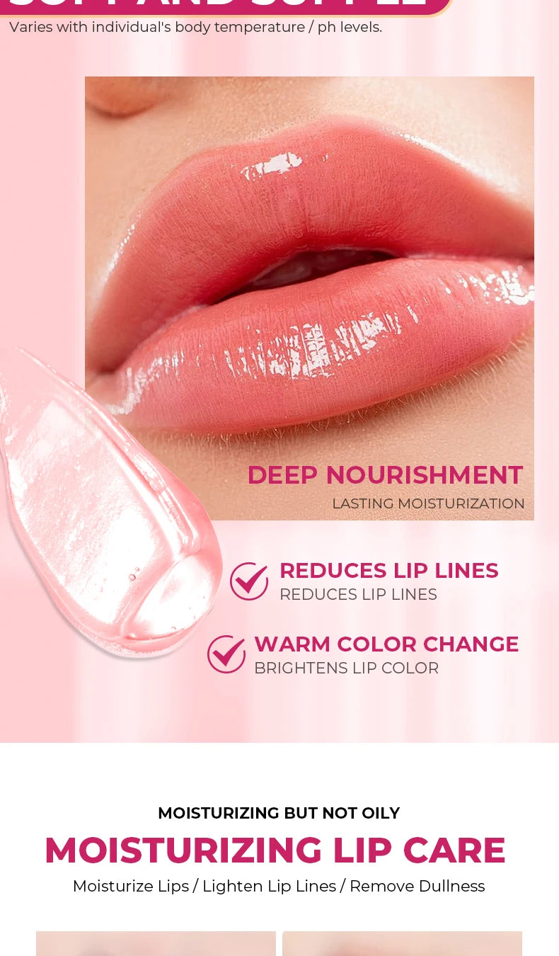 Beauty Glazed Bear Moisturizing Lipstick, Colored Lip Balm, Nourishing Lip Stick, Easy to Color, Watery
