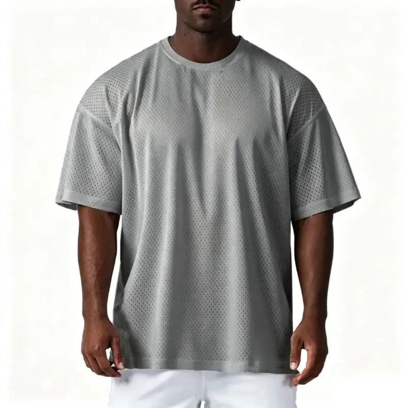 T-shirt uni en jersey pour homme | Polyester et élasthanne