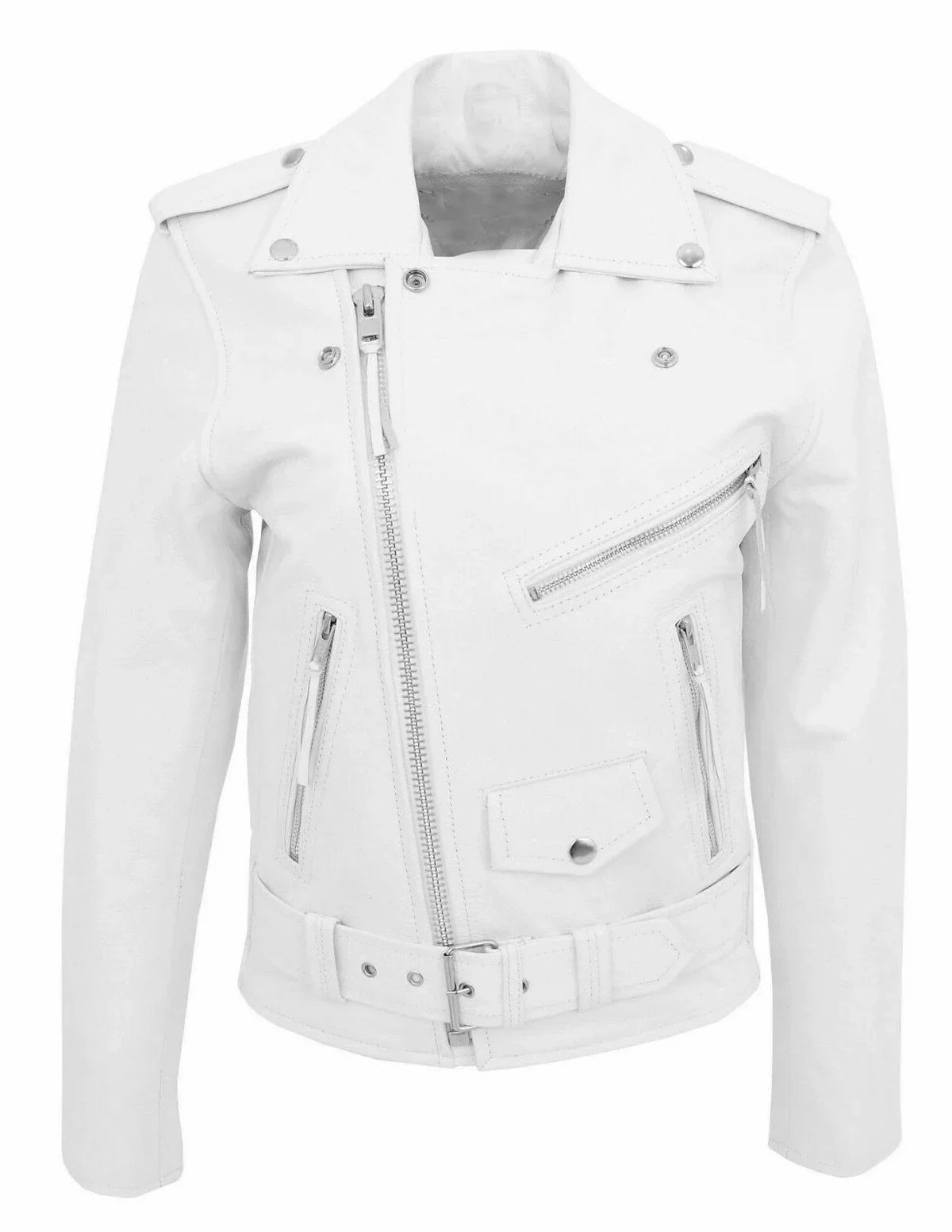 Men's PU Leather Jacket Motorcycle Fashion Slim Fit Leather Coat