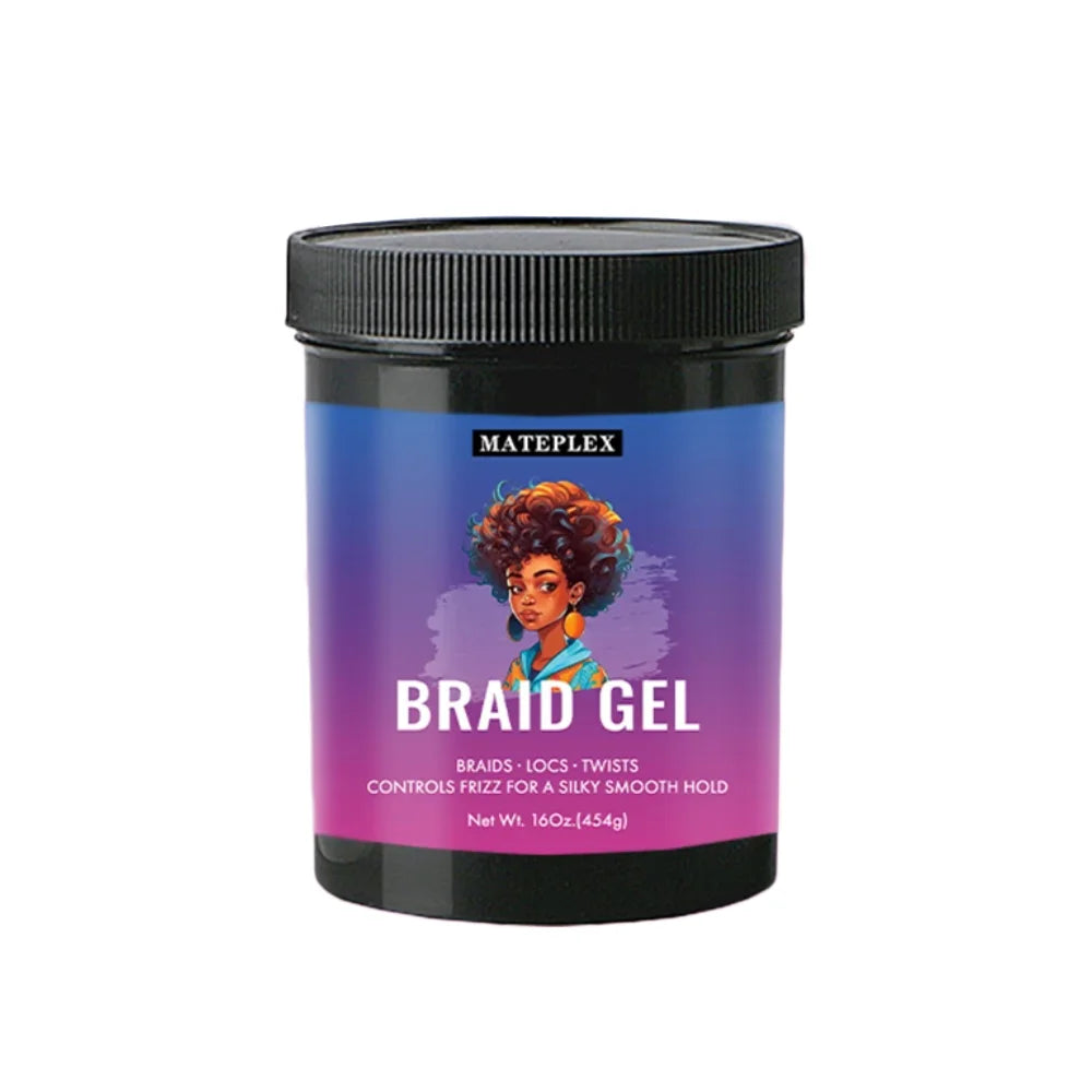 Braid Gel for Perfectly Styled Braids Twists Long Lasting Hair Braiding Gel Styling Control Smooth Non-Flaking Twist Styling Wax