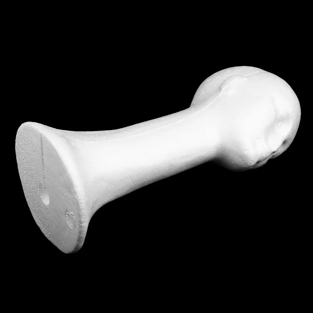 Wig Display Head Styrofoam Mannequin Model Foam Head Stand for Tailor Hairdresser Hat Boutique