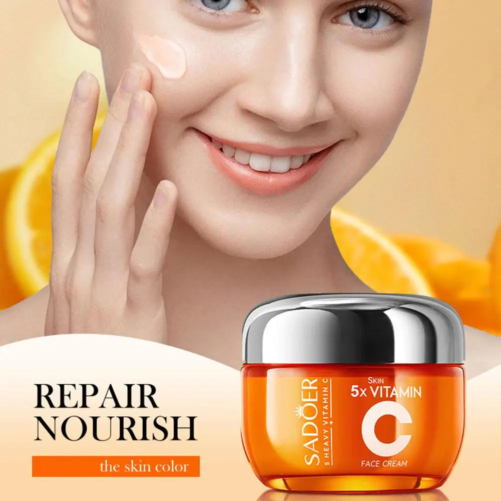 Vitamin C Moisturizing Brightening Skincare Set Revitalizing Skin Serum Firming&lifting Repair Essence Cream Korean Skincare