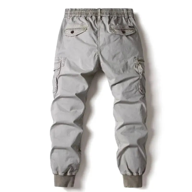 Men's Cargo Jogger Casual Pants Cotton Full Length Tactical Military Trousers
