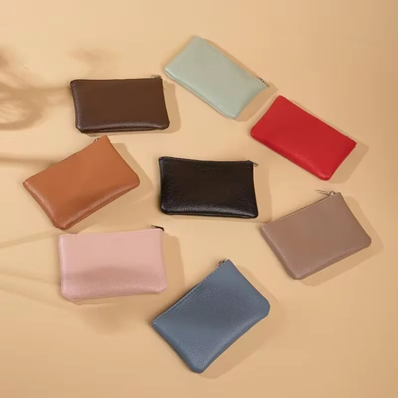 Petit Portefeuille Femme | Fermeture Éclair | Porte-Cartes & Clés | Cuir PU Haute Qualité | Court