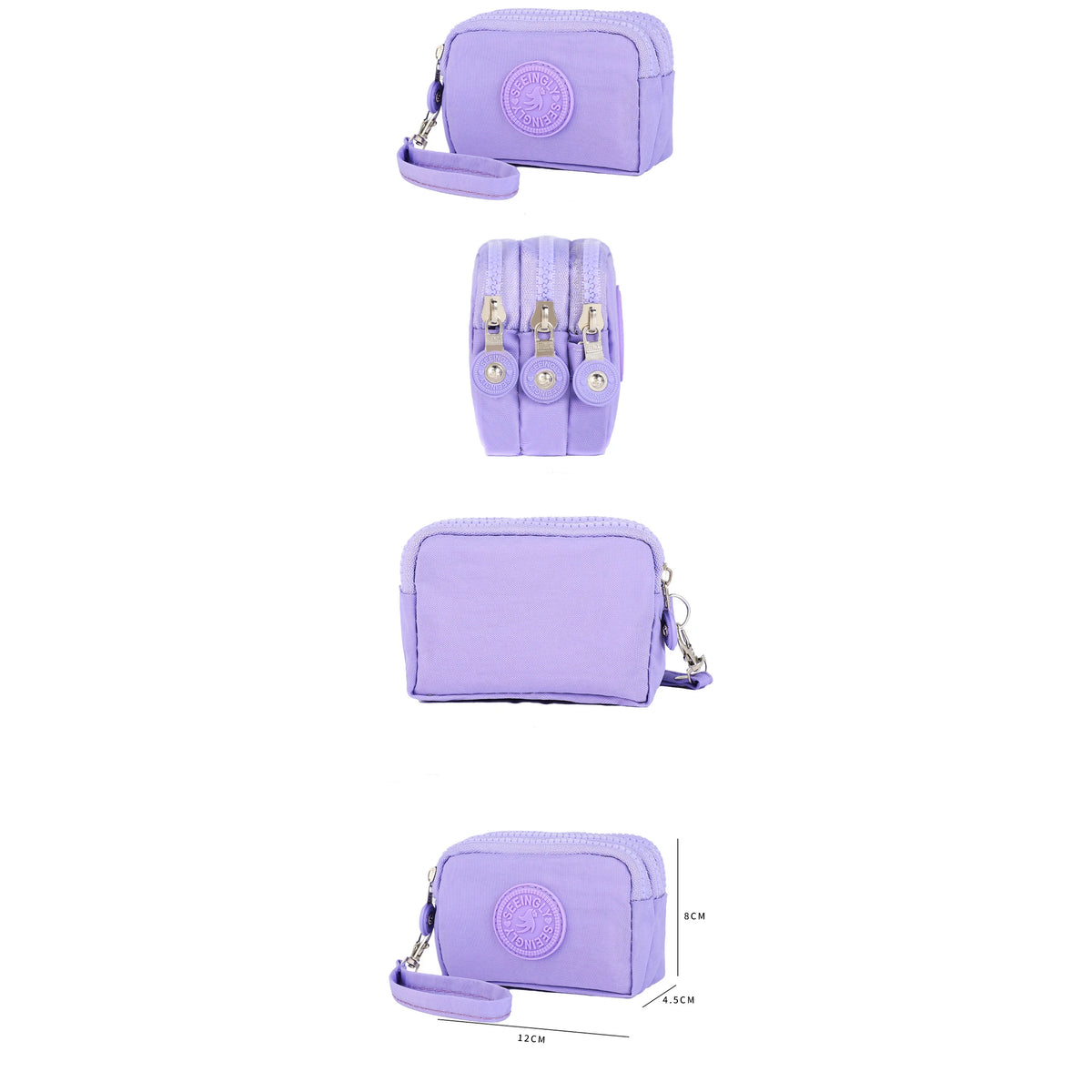Women Three Layer Wallets Nylon Coin Purse New Korean Large Capacity Portable Oxford Cloth Coin Wallet Waterproof Portable