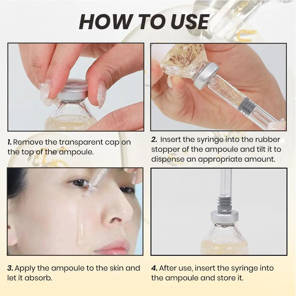 Korean Silk Collagen Essence Serum Deep Peptide Intensive Revitalizing Face Cream Anti-Wrinkle Firming Lifting Skin Care 40ml