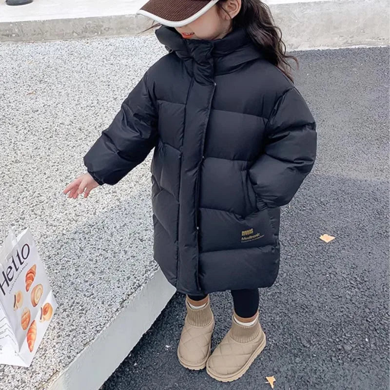 Doudoune Fille -30°C | Imperméable Brillante Capuche | Parka Chaude Enfant 5-14 Ans Hiver