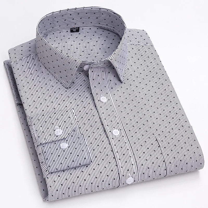 2026 Long Sleeve Shirt Men's Tops for Men Men's Clothing White Shirt Men's Fashion Clothing Trends