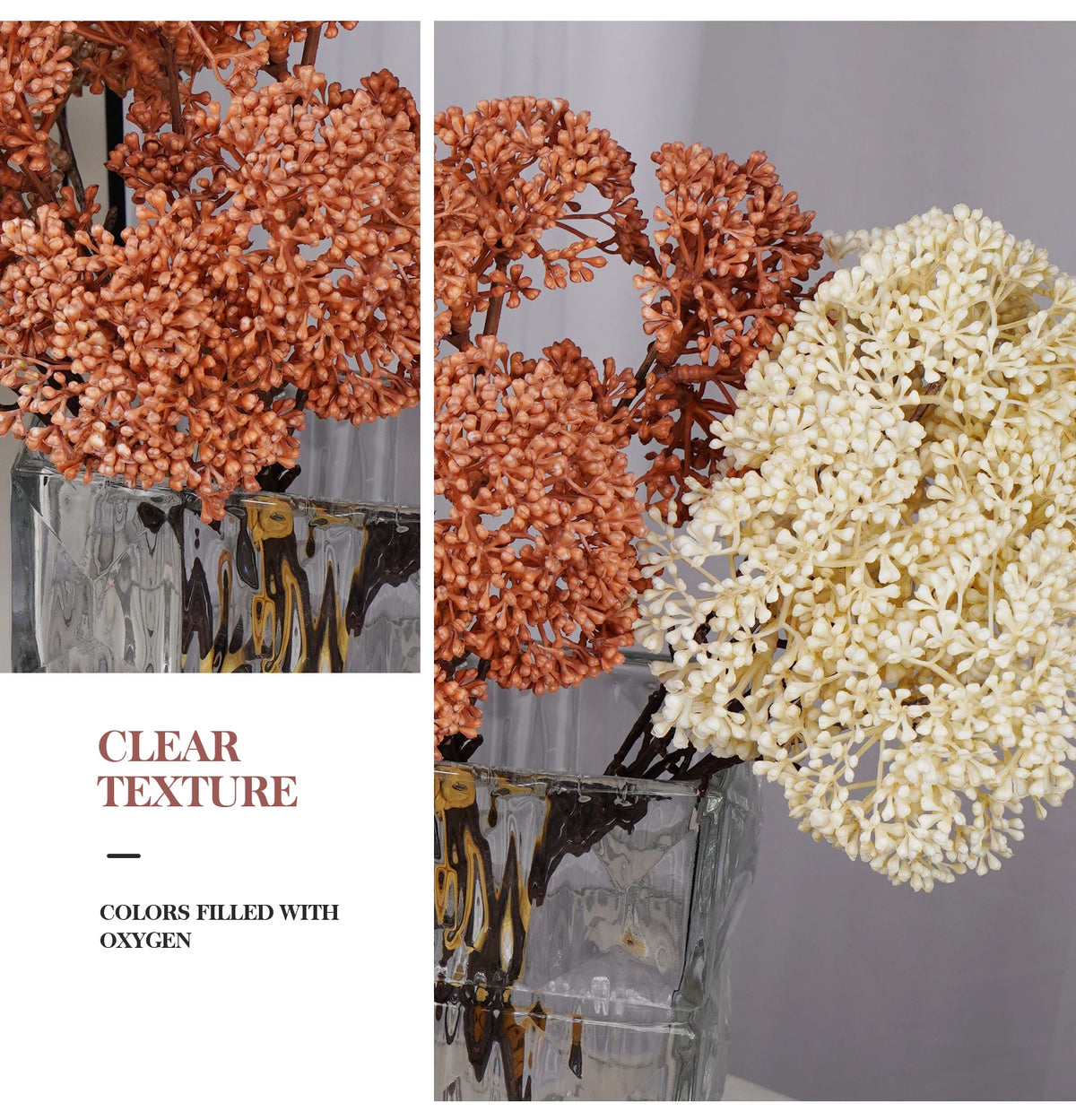 Artificial Flower Artificial Plants Bouquet DIY Flower Arrangement Millet Flower Home Decoration Wedding Party Fake Flowers