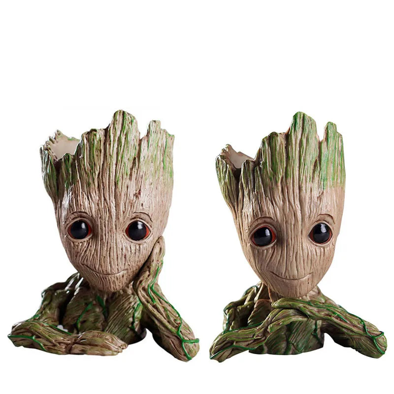 Modern Vases For Flowers Pot Groot Garden Pots Planters Anime Figurines Home Decoration Accessories Office Storage Pen Case