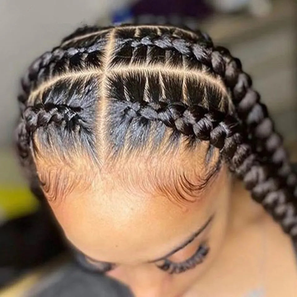 Perruque Full Lace 100% Cheveux Humains | Lisse | Pré-Pluçuée | Nœuds Blancs | Femme