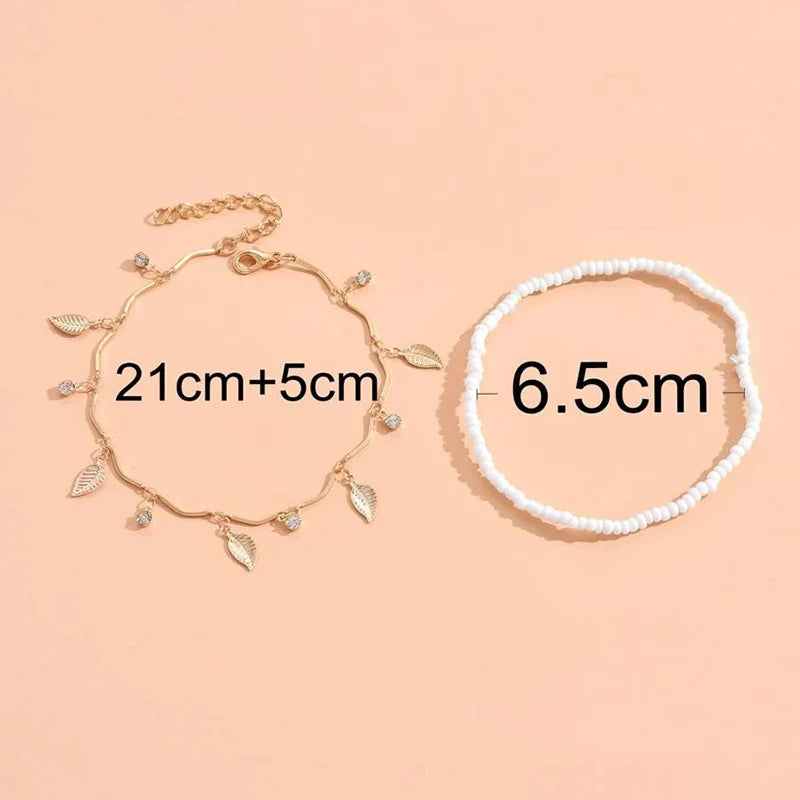 Bracelet Cheville Bohème | Chaîne Pied Glands Étoile Cristal | Charme Nuptial Plage | Bijou Été Femme