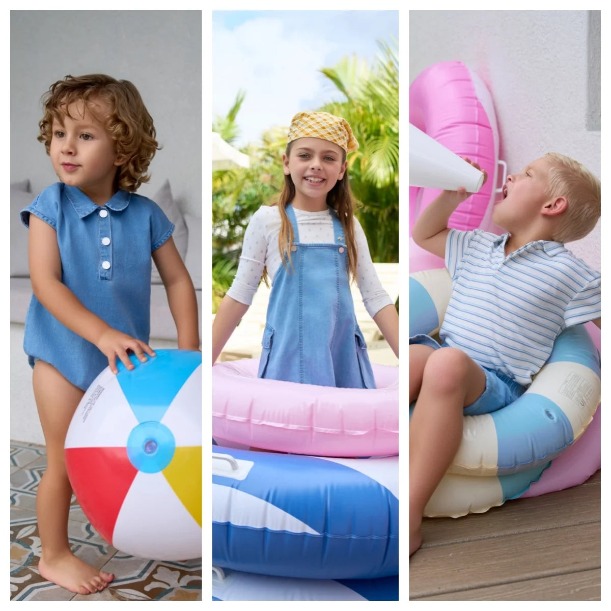 Collection Denim Bleu AS SS2026 | Tissu Bambou Haute Qualité | Tenue Famille Semaine | Fille & Garçon