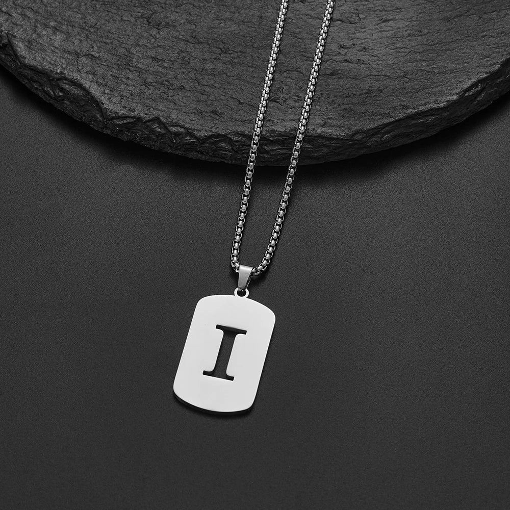 Collier Pendentif Initiale A-Z Délicat | Acier Inoxydable | Bijou Homme & Femme 2024 | Cadeau