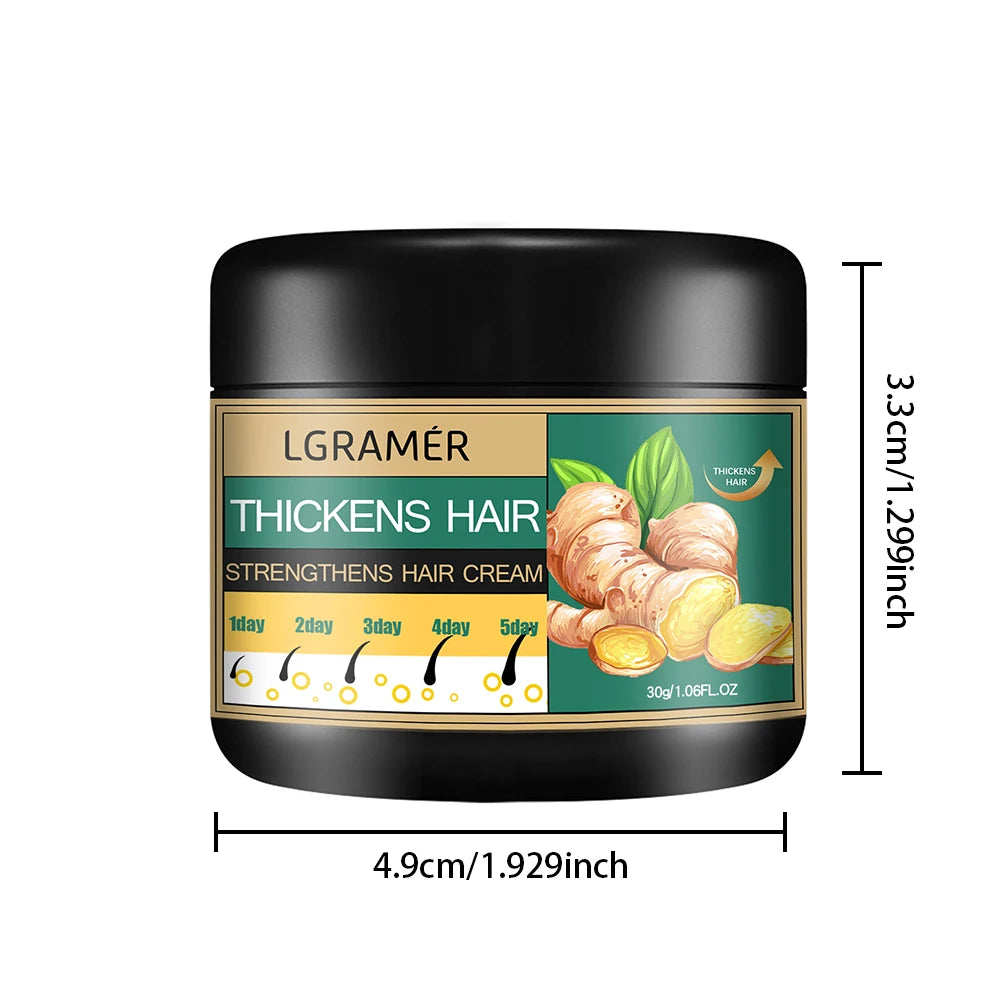 Crème Capillaire Gingembre Nettoyante | Stimule Croissance | Anti-Chute Cuir Chevelu | Lissante