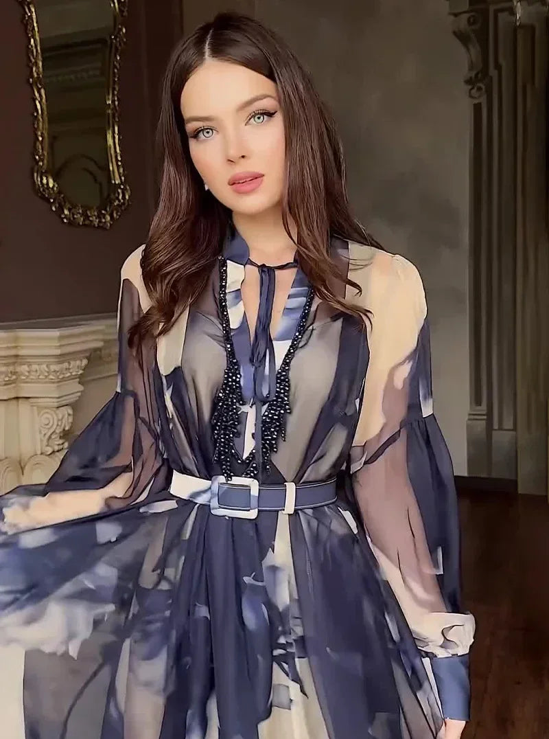 Dresses For Women Dashiki Summer Autumn Maxi Dress Ladies Clothing Fairy Long Dress