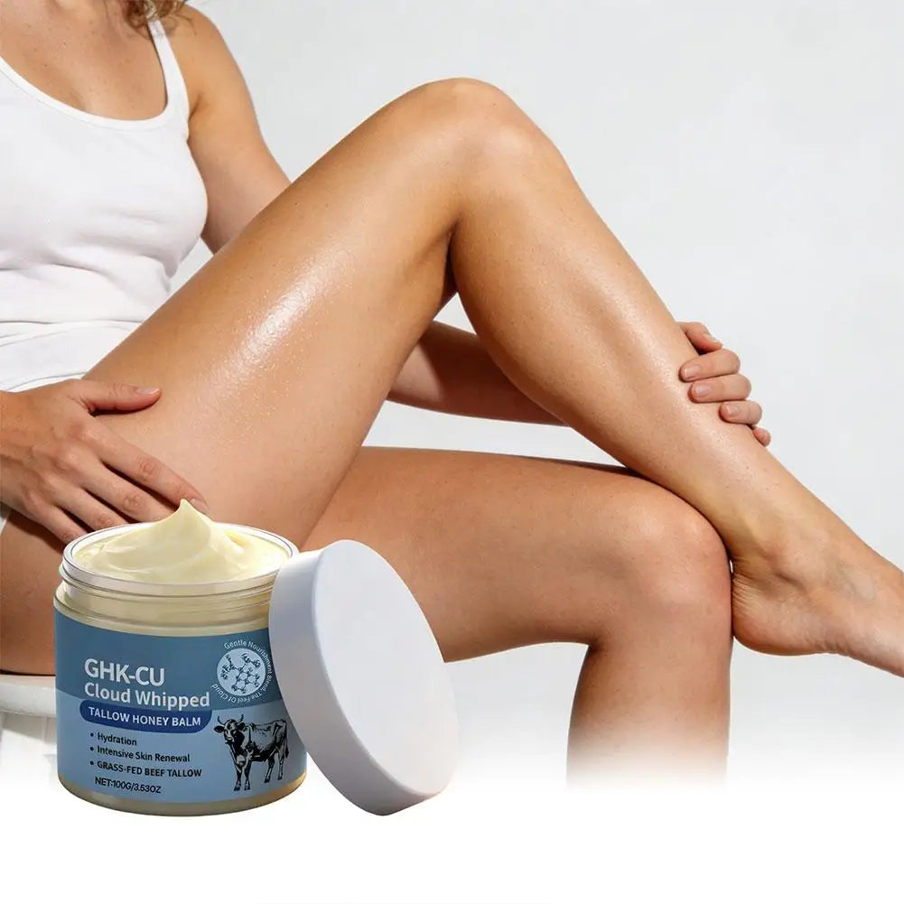 Tallow Skincare Cream Collagen Firm Skin Honey Deep Hydration & Barrier Repair Cream Improve Dry Body Lotion Korean Skincare