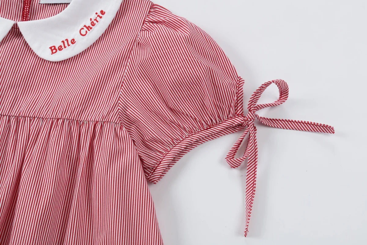 AP SS26 Friday Night Pinstripe Collection Kids Boys Girls Cotton Striped Maxi Dress Shirt Baby Set Family Matching Clothing