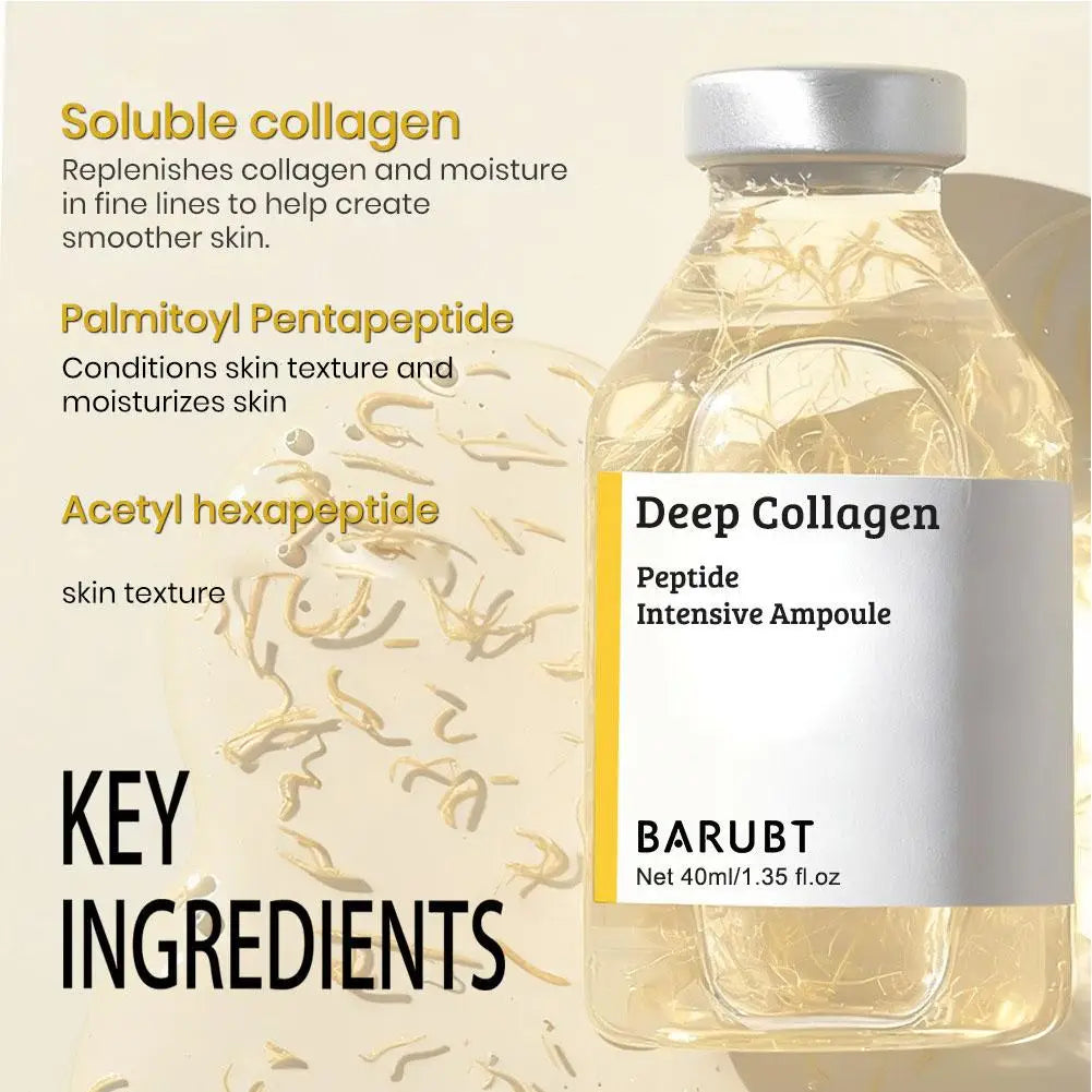Korean Silk Collagen Essence Serum Deep Peptide Intensive Revitalizing Face Cream Anti-Wrinkle Firming Lifting Skin Care 40ml