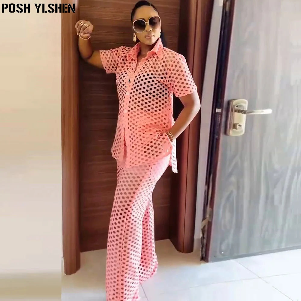 Ensemble 2 Pièces Pantalon Femme Été | Mode Africaine 2025 | Sexy Coordonné | Dames Afrique