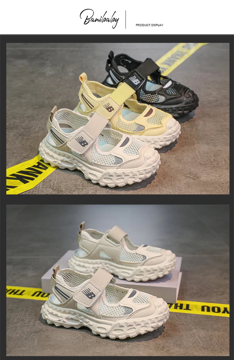 Baskets Été Mesh Chunky Enfant | Respirantes Crénelées | Plage & Casual Garçon Fille