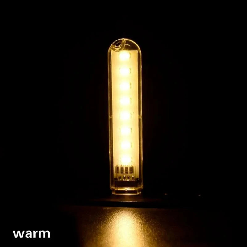 1 Pcs 8 LED Mini Portable USB Lamp DC 5V Camping USB Lighting for PC Laptop Mobile Power Bank Gadget