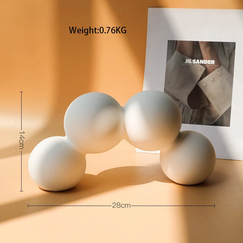Vase blanc en céramique | Décoration de table