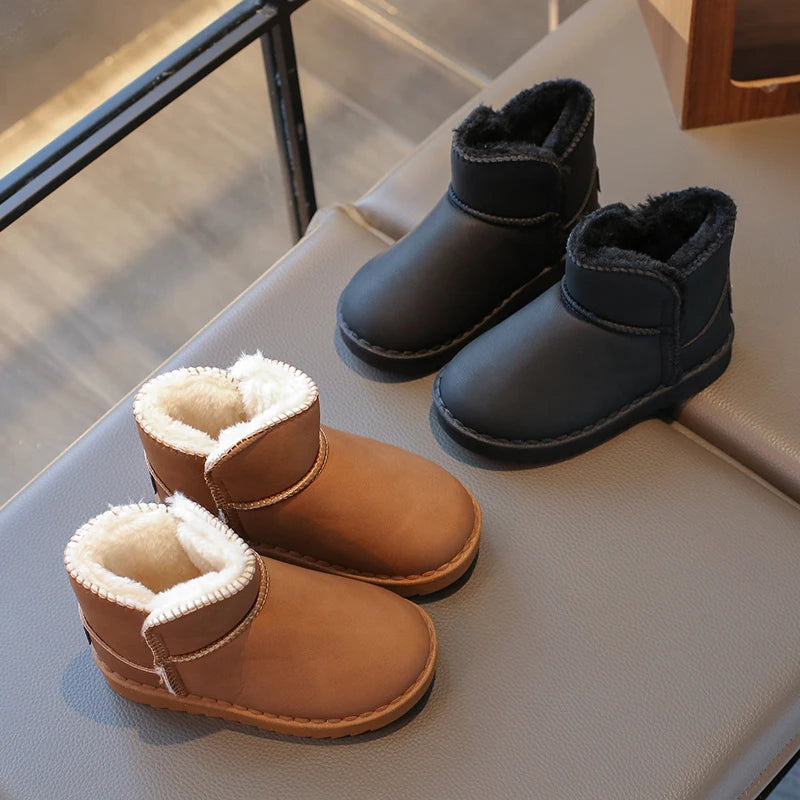 Bottes de Neige Thermiques Enfant | Peluche Épaisse | Antidérapantes | Automne Hiver 2025 Garçon Fille