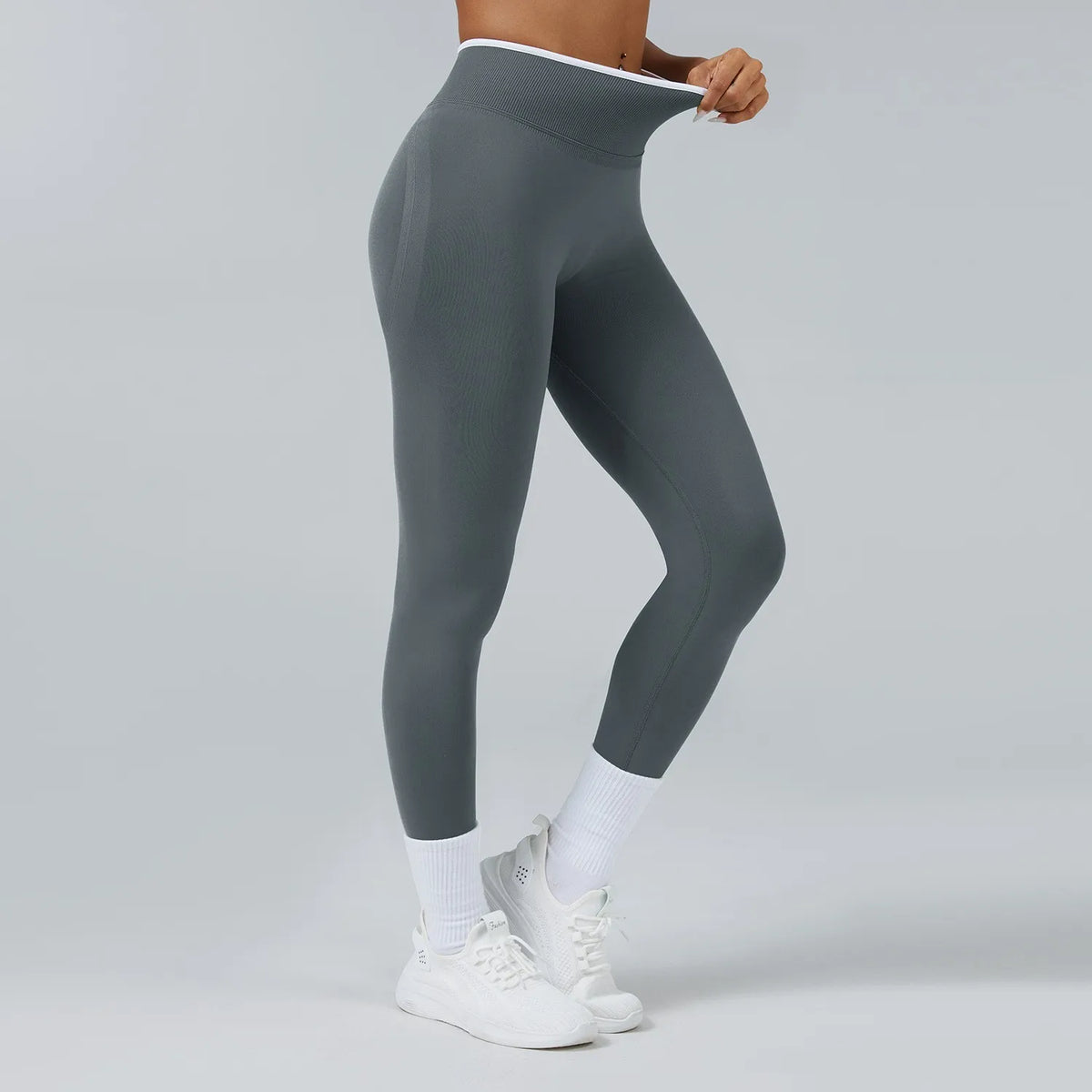 Women's Mid-Waist Seamless Yoga Leggings Push-Up Sports Fitness Running Pants Hip Lift High Elastic Gym Leggings Sport Leggings