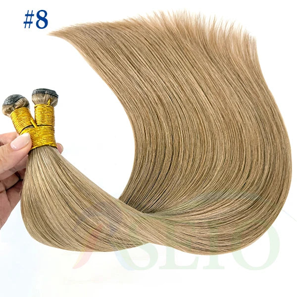 Tissage Weft Cheveux Humains Remy Naturel | 14-26 Pouces | Bouclable | Blonde & Lisse | Salon
