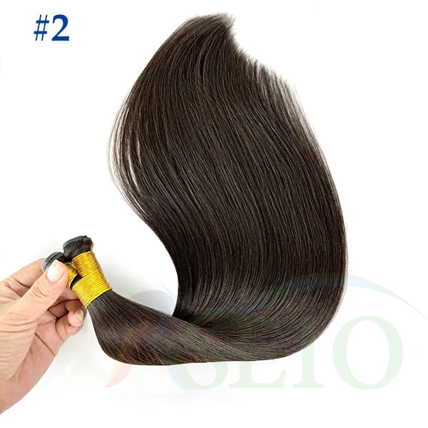 Tissage Weft Cheveux Humains Remy Naturel | 14-26 Pouces | Bouclable | Blonde & Lisse | Salon