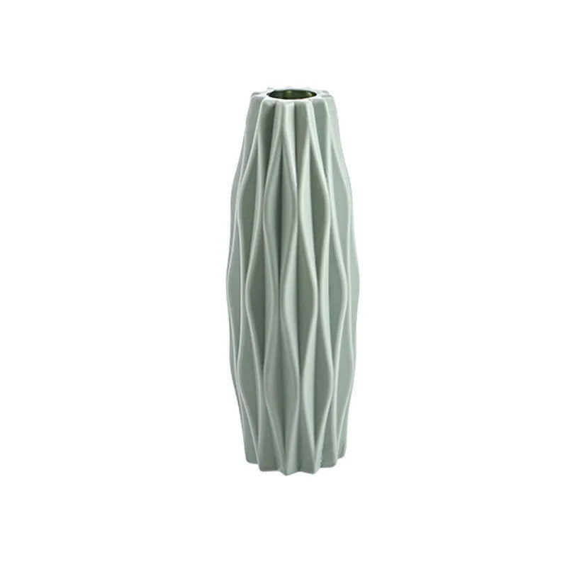 Vase Plastique Imitation Céramique Blanc | Style Nordique | Mariage & Décor Chambre & Bureau