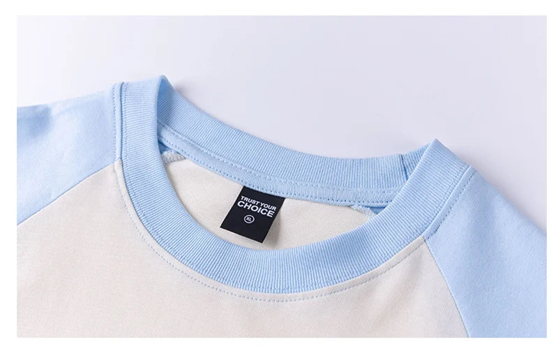 T-Shirt Homme Oversize Heavy | 240g Coton Pur | Manches Courtes | Bicolore | Casual Loose