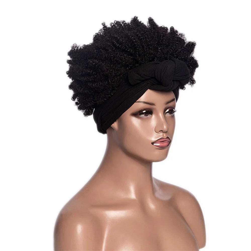 Perruque Headband Tresses Africaines Synthétique | 3 Brins | Queue de Cheval | Couvre-Cheveux | Fibre | Femme