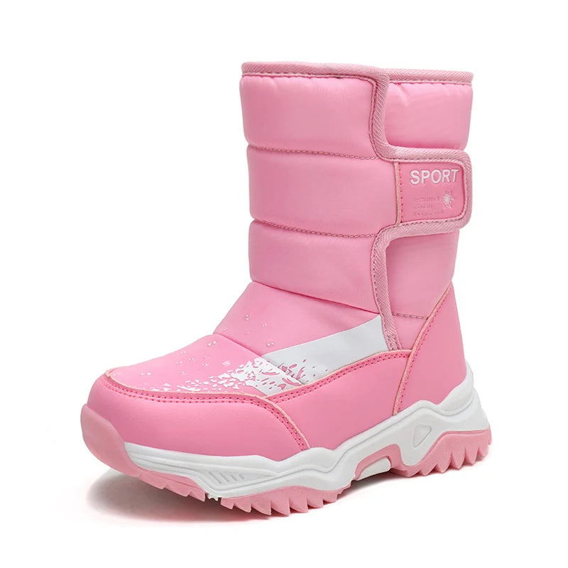 Bottes de Neige Enfants Princesse Élégantes | Imperméables Peluche | Garçons & Filles | Hiver Outdoor